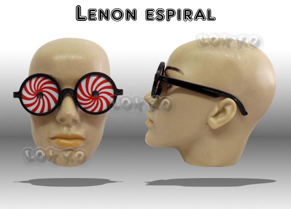 Óculos de festa lenon espiral